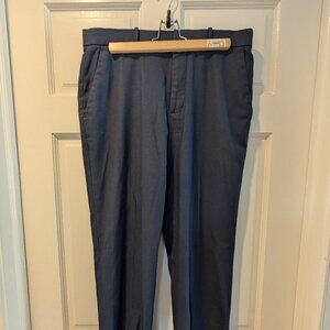 Perry Ellis Portfolio classic fit flex stretch dress pants, navy blue 32x30